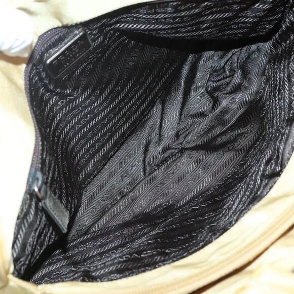 PRADA Hand Bag Nylon Yellow Silver Auth - Picture 11 of 16